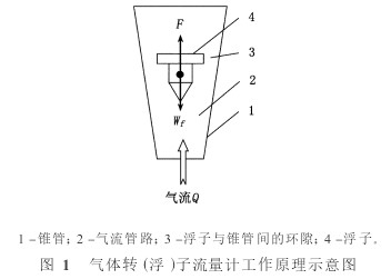 轉子流(liu)量計工(gong)作原理(li)圖