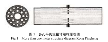 多孔(kong)平衡流量(liang)計結構原(yuan)理圖
