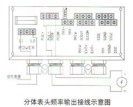 分(fen)體表頭(tou)頻率輸(shu)出接線(xian)示意圖(tu)