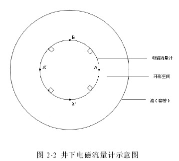 井下(xia)電磁(ci)流量(liang)計示(shi)意圖(tu)